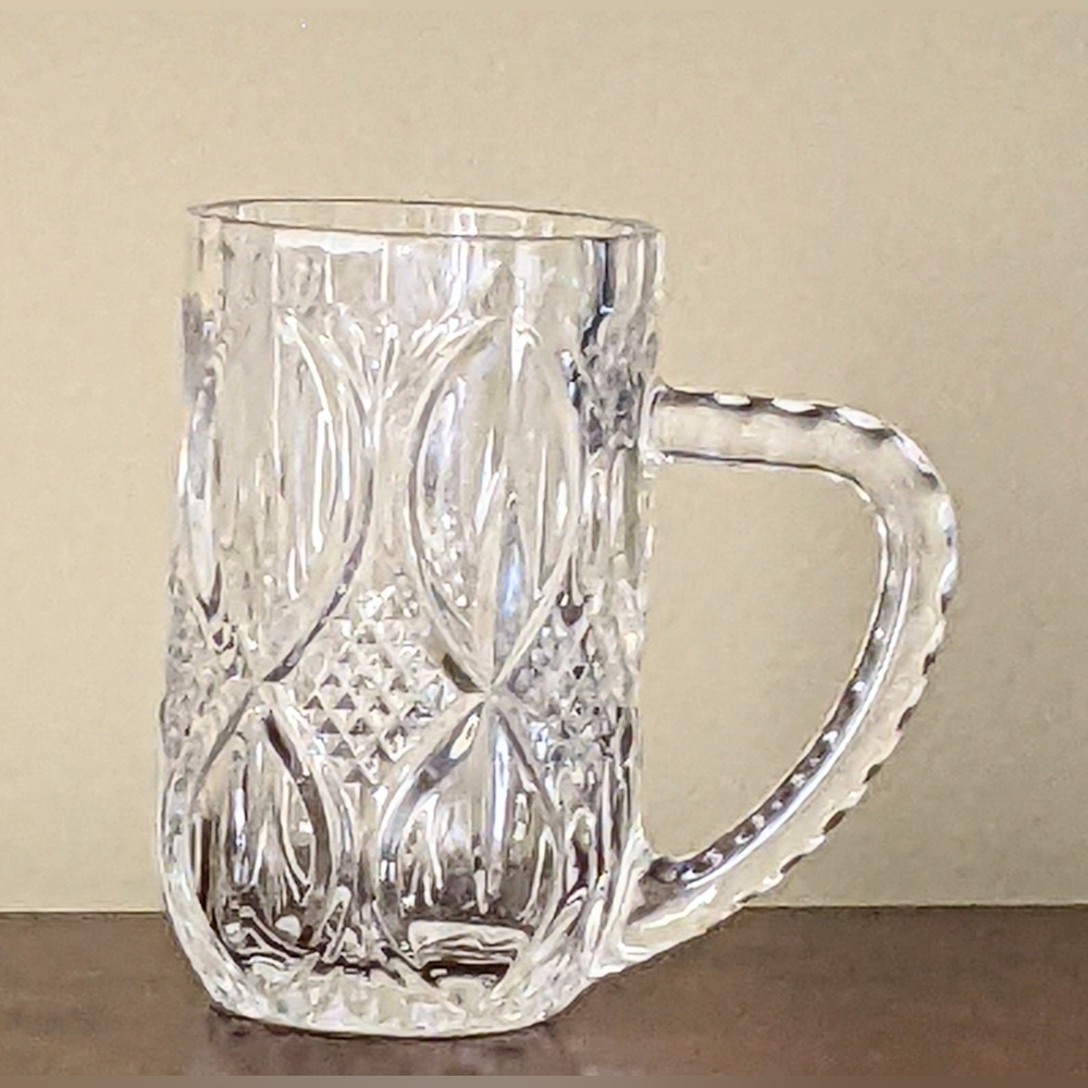 VINTAGE ZAJECAR 24% LEAD CRYSTAL MUG